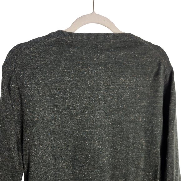 J. Crew Cotton-silk Donegal Tweed Henley Sweater Green Small - Picture 5 of 11